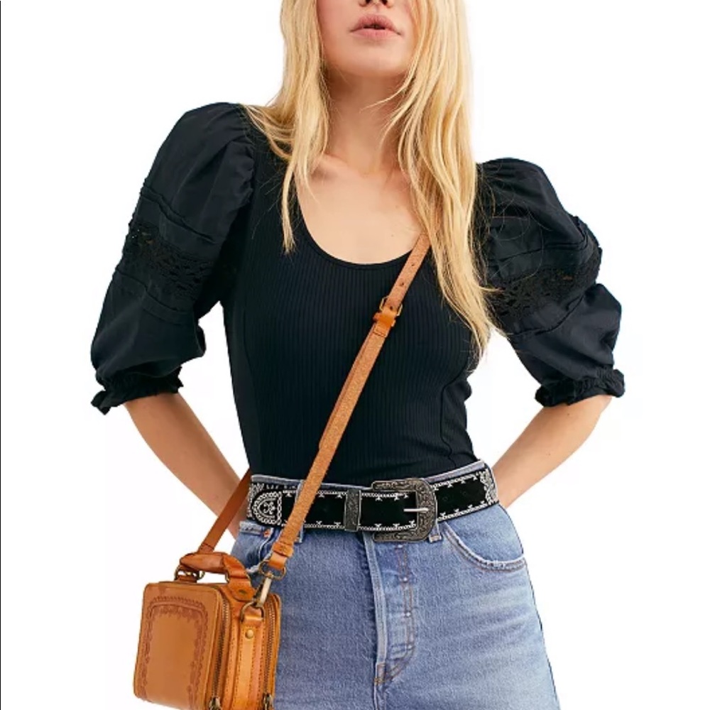 Free people puff sleeve shirt